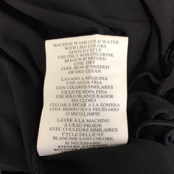 Onyx Nite By Wendye Chaitin Dress Womens 8 Maxi Black - Picture 7 of 7